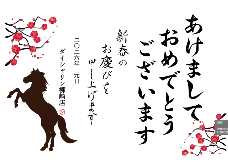 新年明けましておめでとうございます。